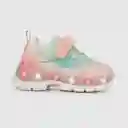 Zapatillas Luces Tye Dye de Niña Light Pink Talla 26 Colloky