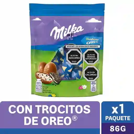 Milka Huevitos de Chocolate Relleno Con Trocitos de Oreo