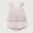 Pijama Minnie Polera Corta + Pantalón Ninã Rosado 6M Opaline