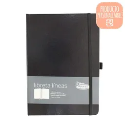 Artel Libreta Negra Líneas A5