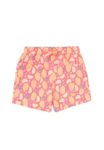 Short Junior Estampado Day to Day Niña Coral 12 777