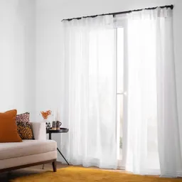 Set Cortina Velo Estampado Trama Presillas 140 x 240 Casaideas