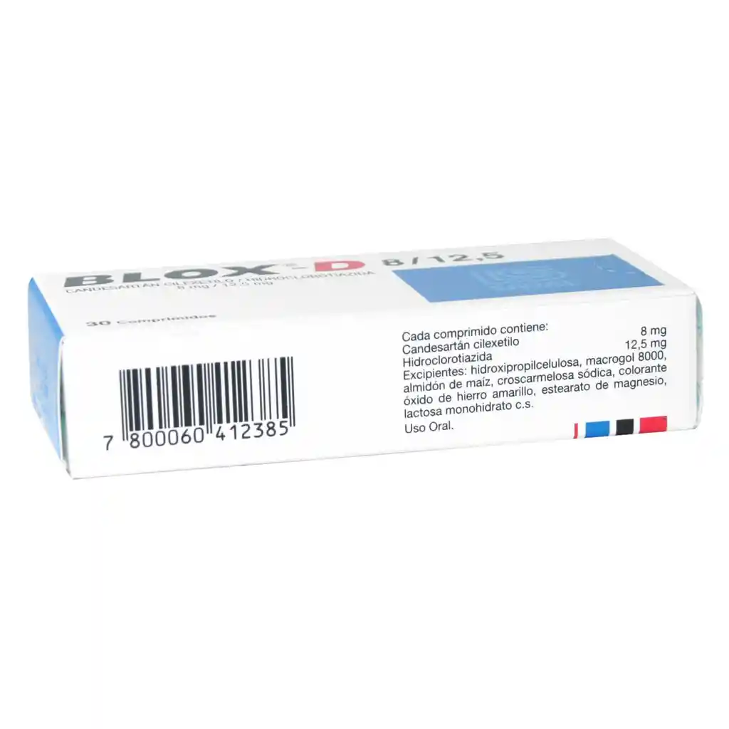 Blox-D 8 mg/12,5 mg Comprimidos