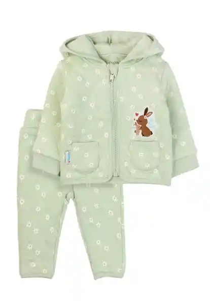 Buzo Newborn Textura Snowball Niña Verde 1 Mes 130