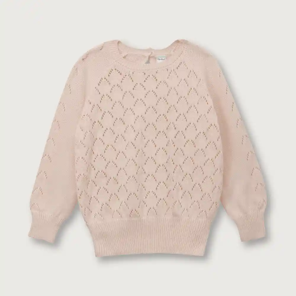 Sweater De Niña Rosado Talla 12m