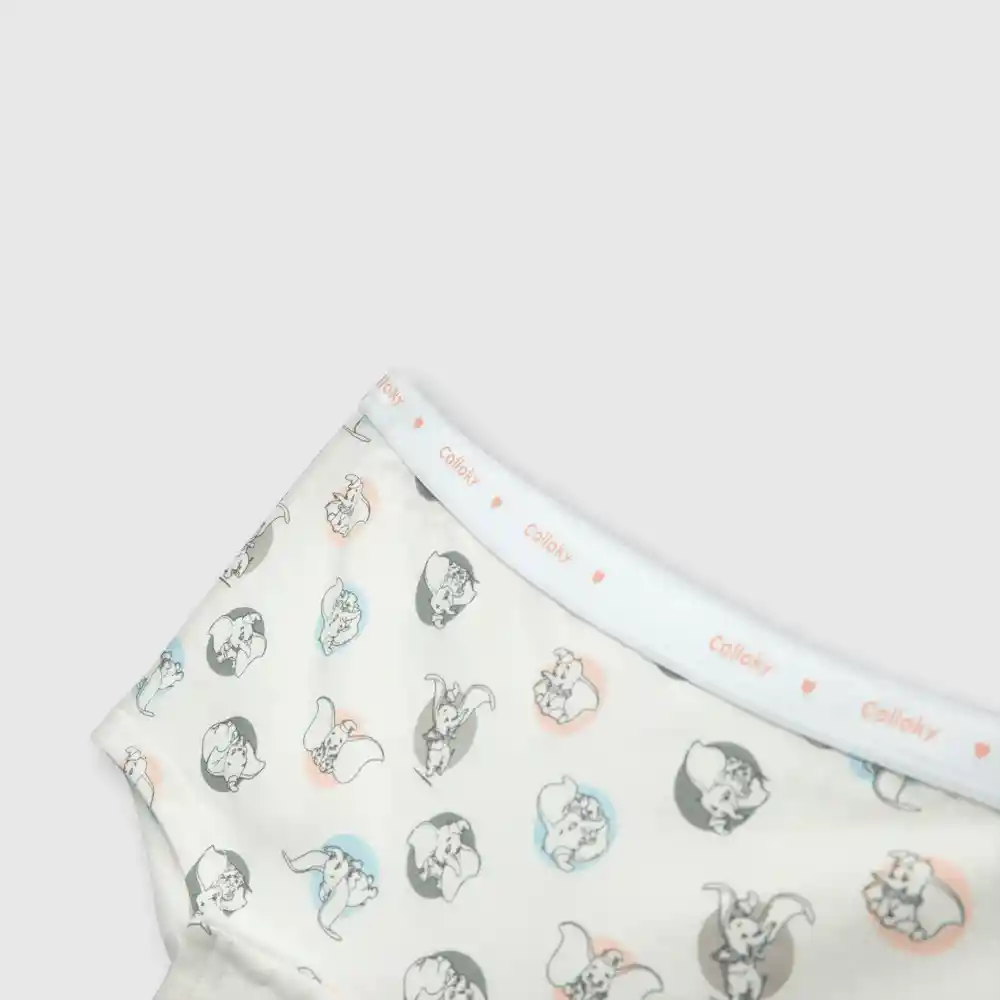 Pack Calzón Dumbo De Niña Celeste Y Rosa Talla 10a