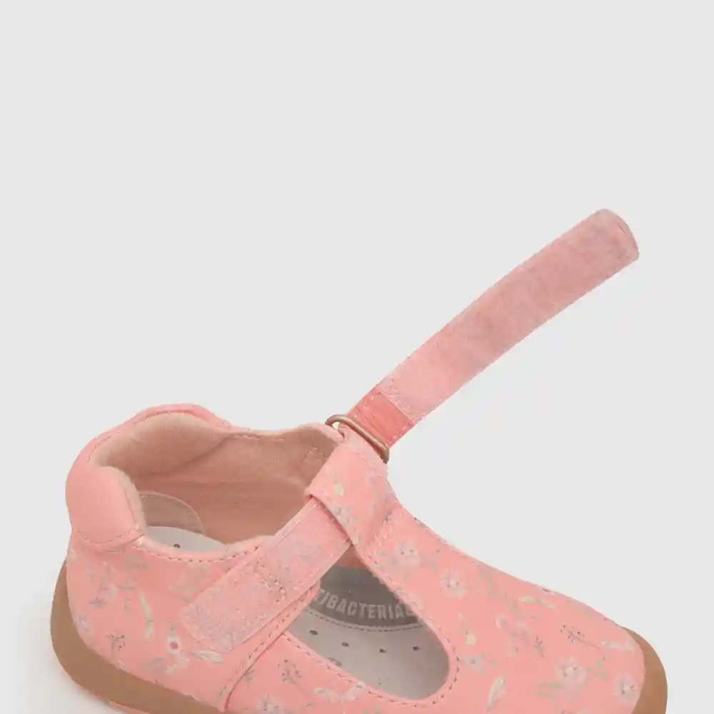 Zapatos Reina Estampado Flores Rojo Talla 24