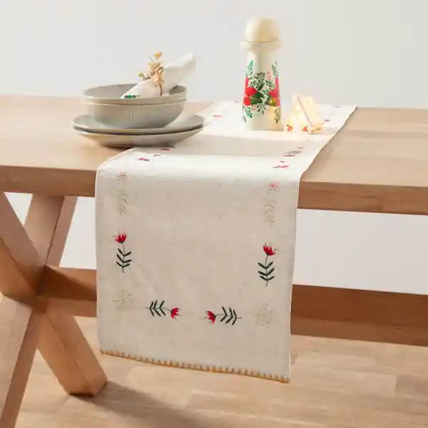 Camino Mesa Altezzo Navideño 150 x 35 cm Casaideas