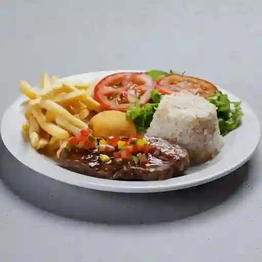 Bistec de vacuno + acompañamiento