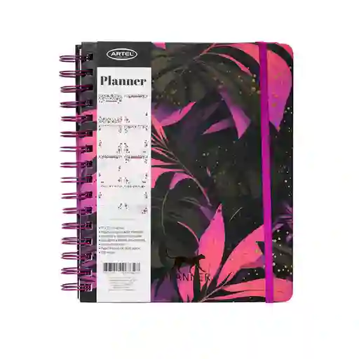Artel Importado Planificador 12 Meses Espiral Con Solapa Tiger