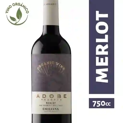 Adobe Vino Tinto Orgánico Reserva Merlot