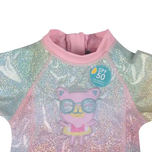 Traje de baño Bebe Niña Rosado Pillin 9 M