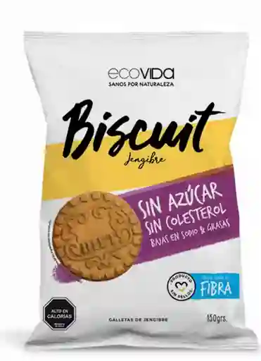 Ecovida Biscuit Galleta Jengibre sin Azúcar