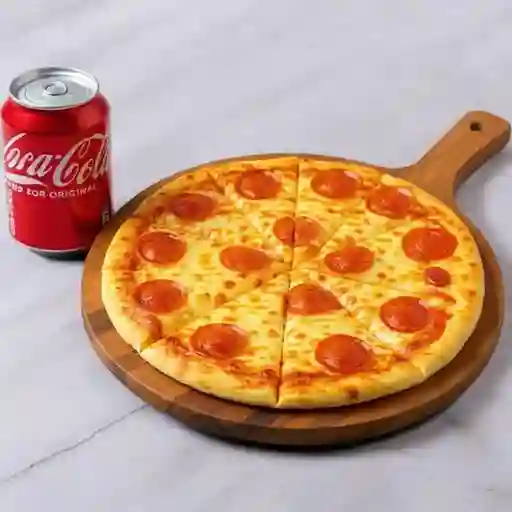 Promo Pizza personal Pepperoni+ Bebida 250 Ml