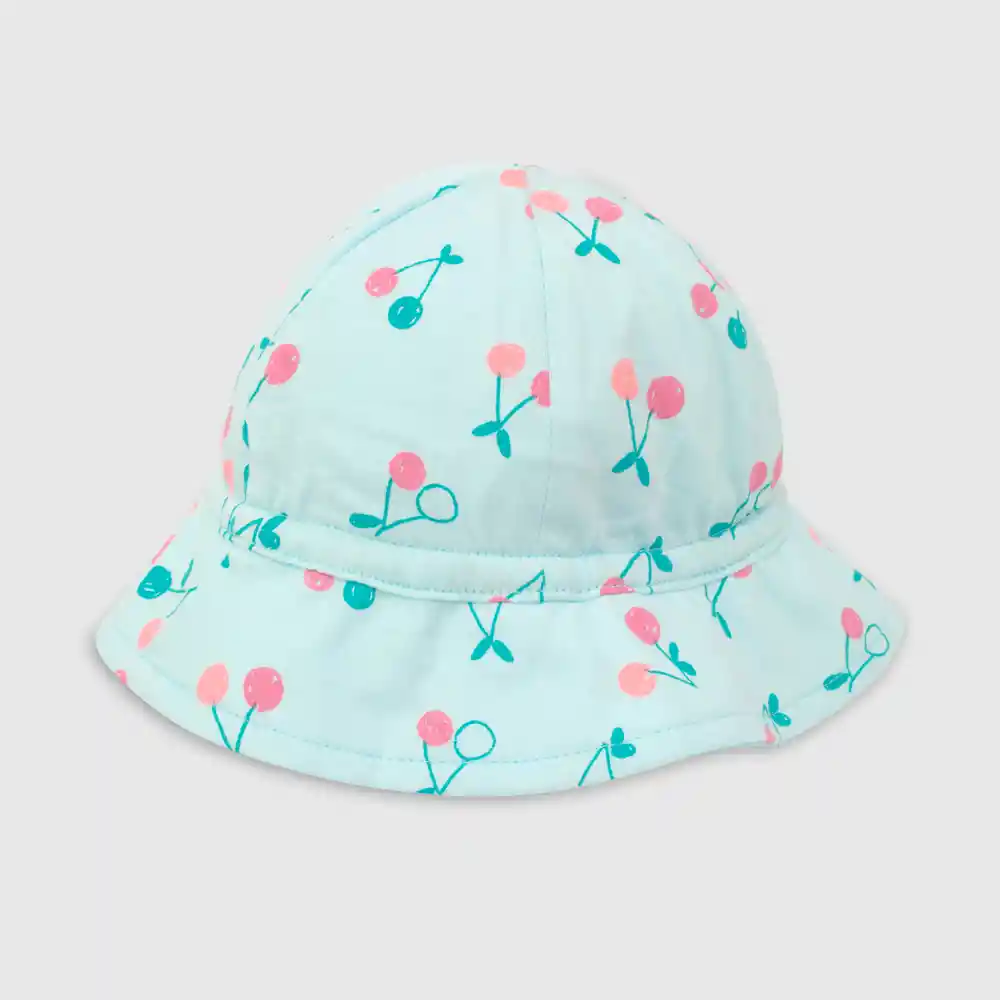Sombrero Algodón Cerezas Calipso Claro Talla S