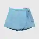 Falda Con Short De Niña Azul Talla 10a