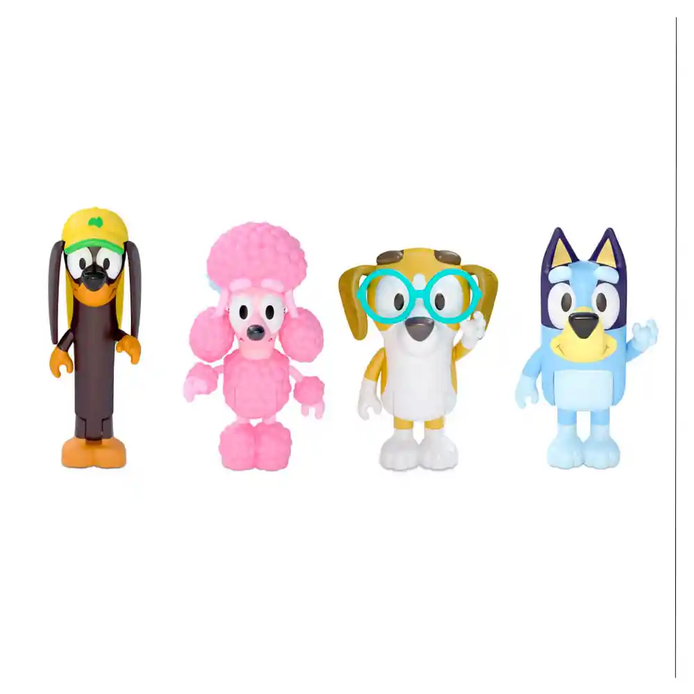 Pack X4 Figuras Bluey Serie 3