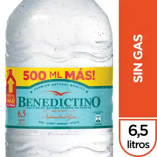 Benedictino Sin Gas 6,5 Lt
