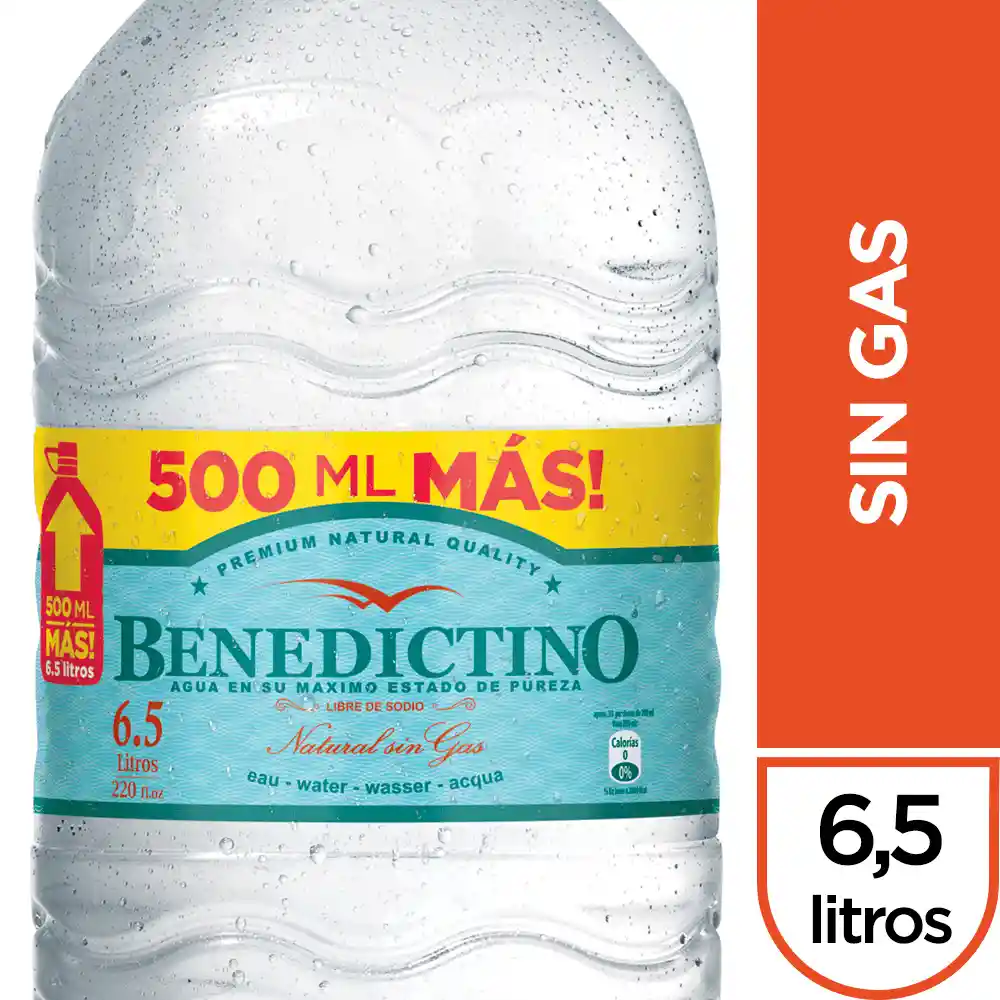 Benedictino Sin Gas Libre de Sodio