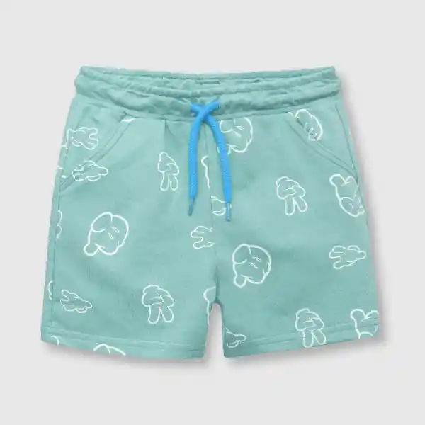 Bermuda Mickey Light de Bebé Niño Green Talla 18/24M Colloky