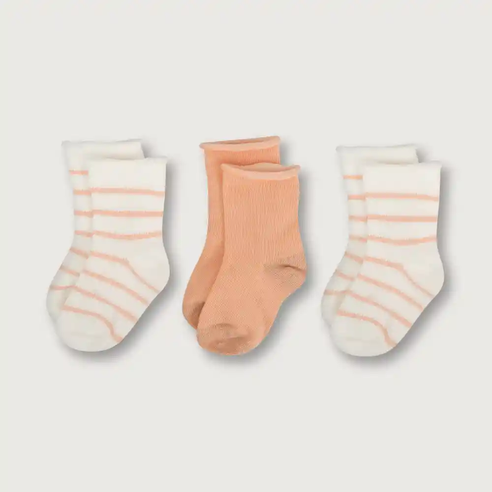 Pack Calcetines De Niña Damasco Talla 23/25
