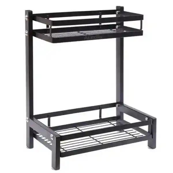 Organizador 2 Niveles Metálico Cocina Negro