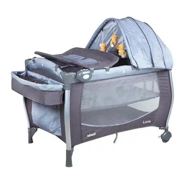 Infanti Cuna Playard Luna Grey Dots