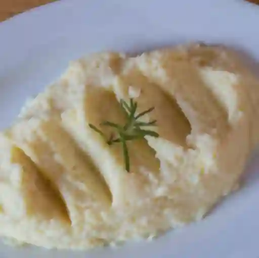 Puré con cebolla