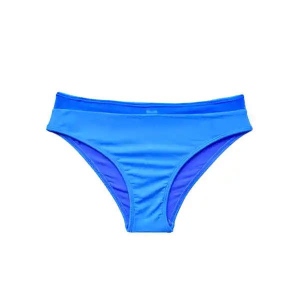 Bikini Calzón Con Transparencia Azul Talla L Samia