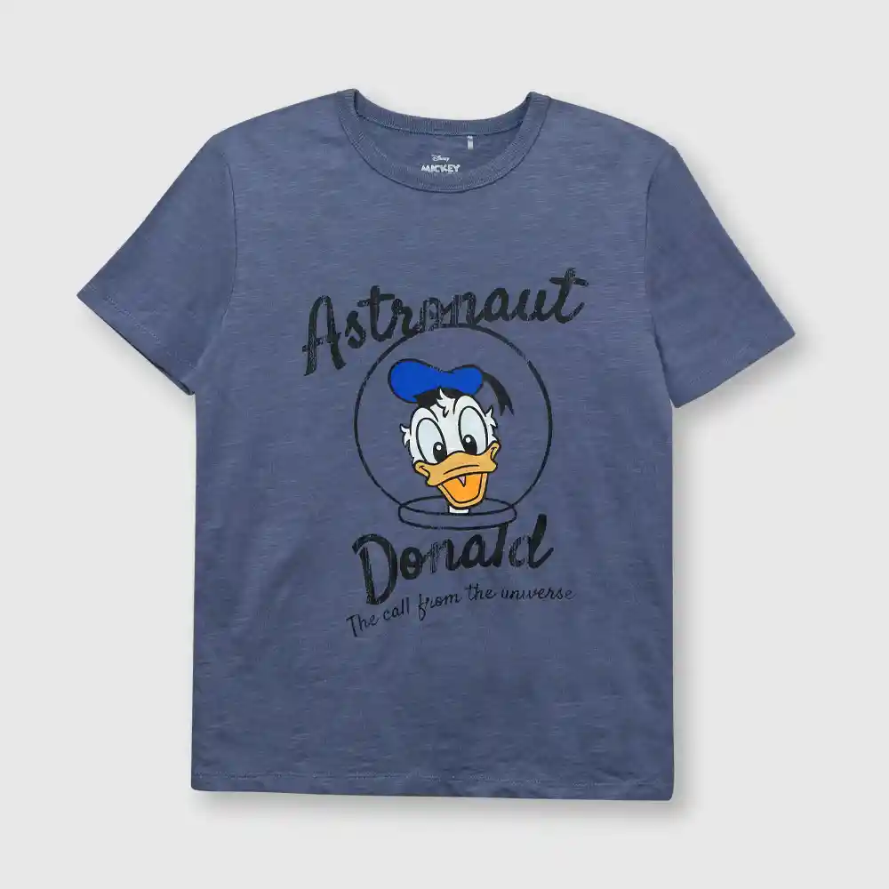 Polera Mickey De Niño Azul Talla 12 Años