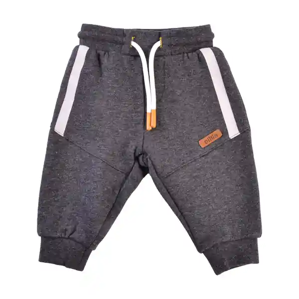 Pantalón Sudadera Bebé Niño Gris Oscuro Talla 3 M Pillin