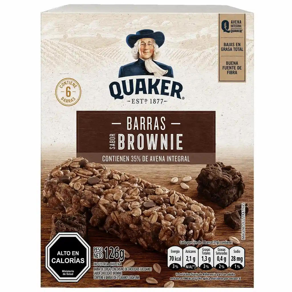 Quaker Barras de Brownie