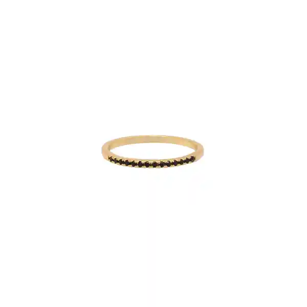 Anillo Black Dark Baño de Oro Talla 6 Noa Joyas