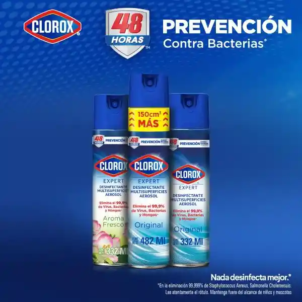 Aerosol Desinfectante Clorox Expert Original 482 Ml