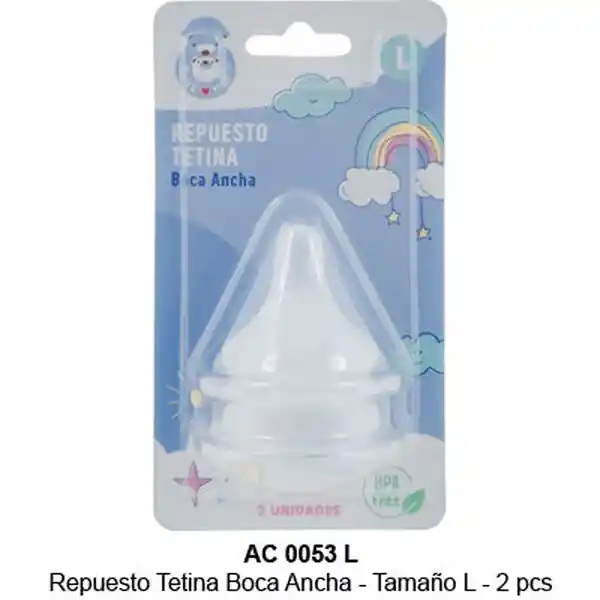 Best House Repuesto Tetina Boca Ancha Talla L AC0053L