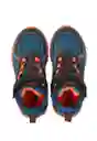 Zapatillas Outdoor Caña Velcor W24 Niño Azul 30 938 Ficcus