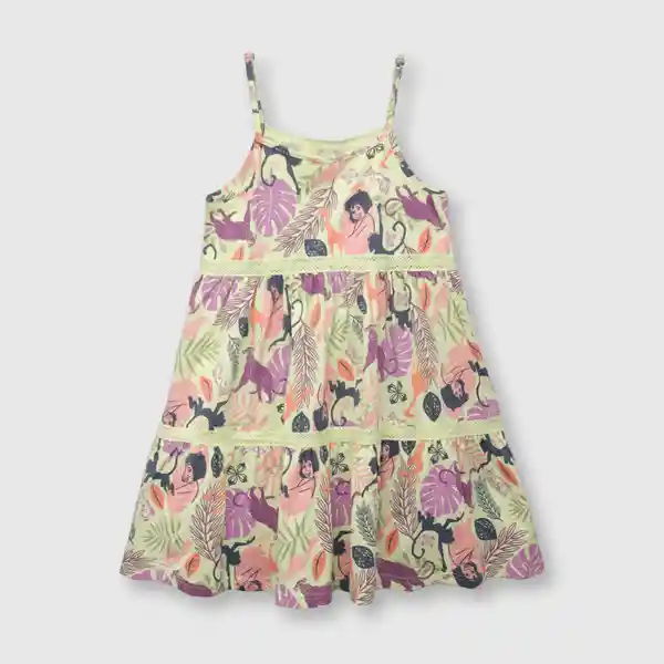 Vestido Libro de La Selva de Niña Lima Talla 2A Colloky