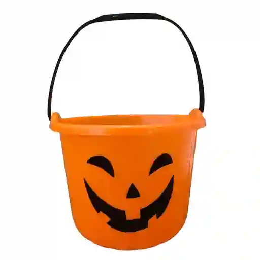 Balde Calabaza Halloween Mediano