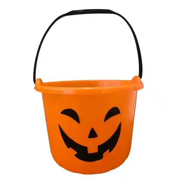 Balde Calabaza Halloween Mediano