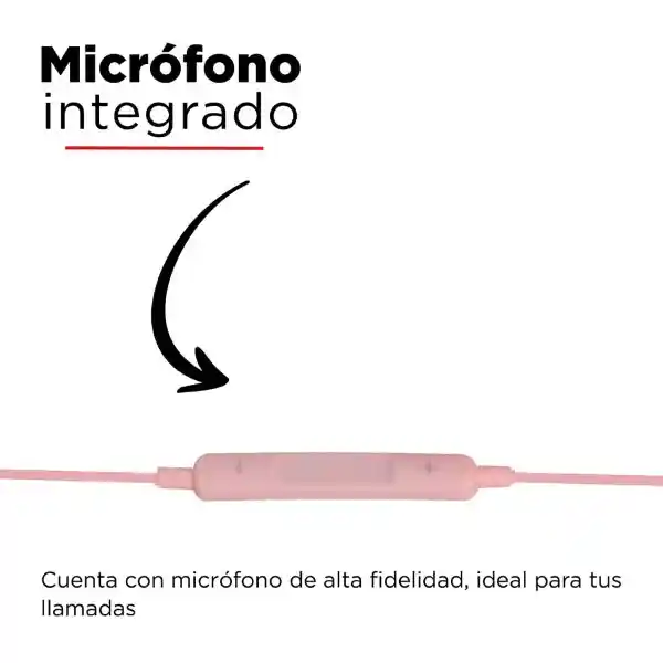 Miniso Audífonos Jack Tipo C Rosa