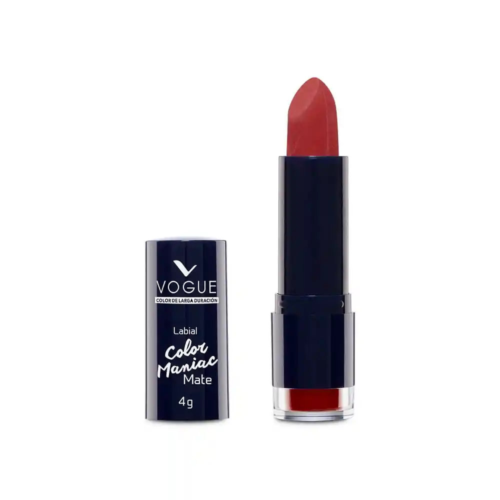 Vogue Labial Color Maniac Mate Rojo Puro