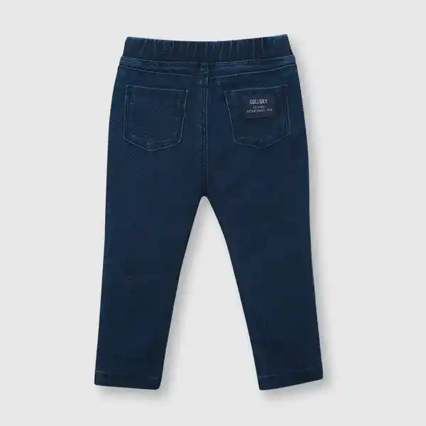 Jegging de Bebé Niño Elasticada Denim Talla 3/6M Colloky