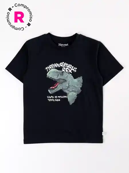 Harvest Polera Manga Corta Mesa2-3 Negro 8 V26