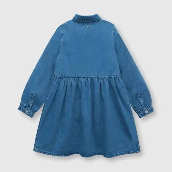 Vestido de Niña Camisero Light Denim Talla 12A Colloky