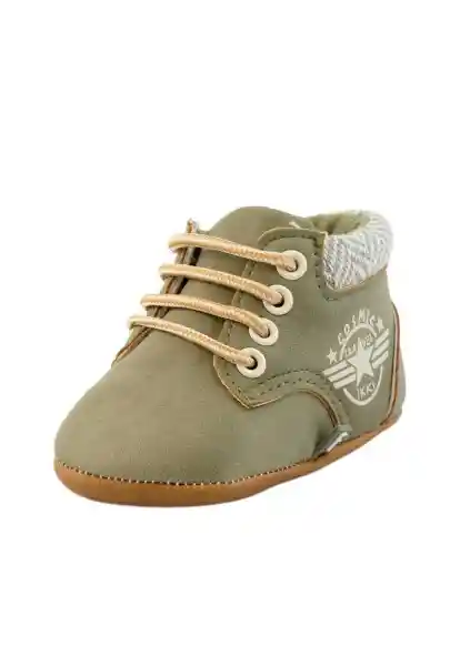 Botines Cordón Soft Bebé Niño Verde 17 816 Ficcus