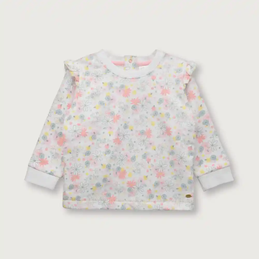 Polerón Disney Minnie Mouse De Niña Blanco Talla 12m