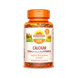 Calcium 1200 MCG + Vitamina D3 Sundown Naturals 60cap.