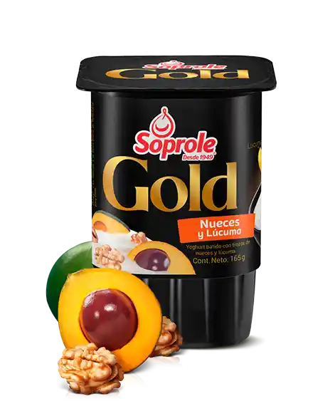 Soprole Yoghurt Batido Gold con Lúcuma y Trozos de Nueces