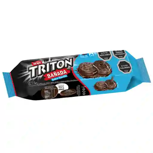 Triton Galleta con Crema Sabor a Vainilla Bañada con Chocolate