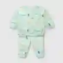 Conjunto Osito Cocodrilo de Bebé Niño Aqua Talla 6/9M Colloky